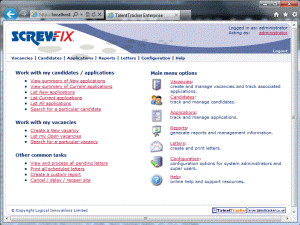 Screen grab from Screwfix solution